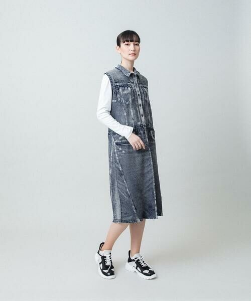 HIROKO KOSHINO / ヒロココシノ ロング・マキシ丈ワンピース | 立体ストレッチデニムワンピース /日本製/洗える | 詳細11