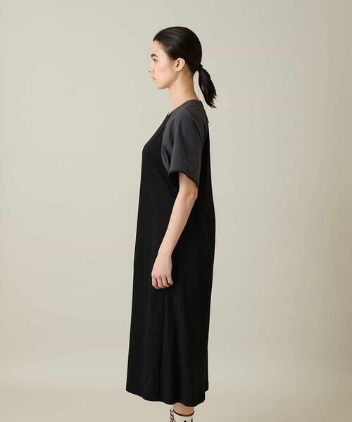 HIROKO KOSHINO / ヒロココシノ ロング・マキシ丈ワンピース | 異素材ドッキングワンピース/日本製/洗える | 詳細2