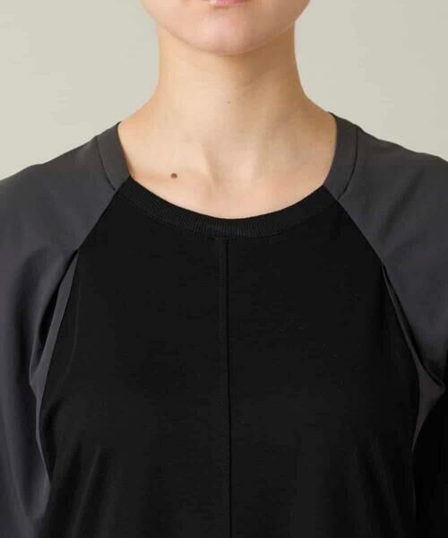 HIROKO KOSHINO / ヒロココシノ ロング・マキシ丈ワンピース | 異素材ドッキングワンピース/日本製/洗える | 詳細4