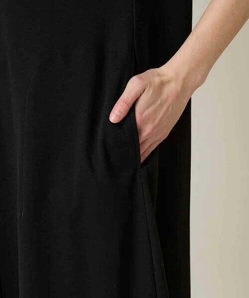 HIROKO KOSHINO / ヒロココシノ ロング・マキシ丈ワンピース | 異素材ドッキングワンピース/日本製/洗える | 詳細8