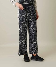 HIROKO KOSHINO / ヒロココシノ チノ・ワークパンツ | ドッグモチーフイージーパンツ/日本製/洗える