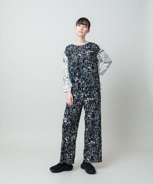 HIROKO KOSHINO / ヒロココシノ チノ・ワークパンツ | ドッグモチーフイージーパンツ/日本製/洗える | 詳細11