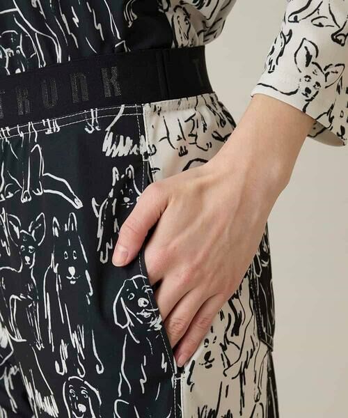 HIROKO KOSHINO / ヒロココシノ チノ・ワークパンツ | ドッグモチーフイージーパンツ/日本製/洗える | 詳細6