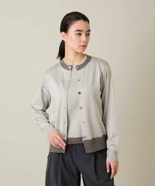 HIROKO KOSHINO / ヒロココシノ カーディガン・ボレロ | ソフトラメニットカーディガン | 詳細1