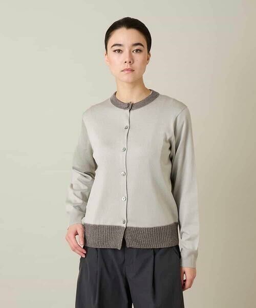 HIROKO KOSHINO / ヒロココシノ カーディガン・ボレロ | ソフトラメニットカーディガン（アイボリー）