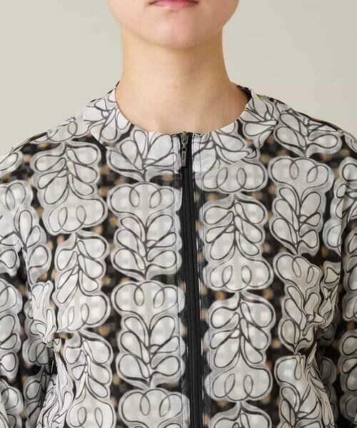 HIROKO KOSHINO / ヒロココシノ その他アウター | ファジーフラワーチュールブルゾン/日本製/洗える | 詳細5