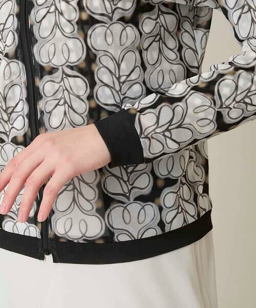 HIROKO KOSHINO / ヒロココシノ その他アウター | ファジーフラワーチュールブルゾン/日本製/洗える | 詳細7