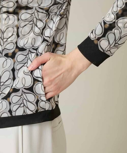 HIROKO KOSHINO / ヒロココシノ その他アウター | ファジーフラワーチュールブルゾン/日本製/洗える | 詳細8