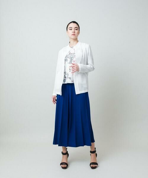 HIROKO KOSHINO / ヒロココシノ ノーカラージャケット | メッシュシアージャケット/日本製 | 詳細14