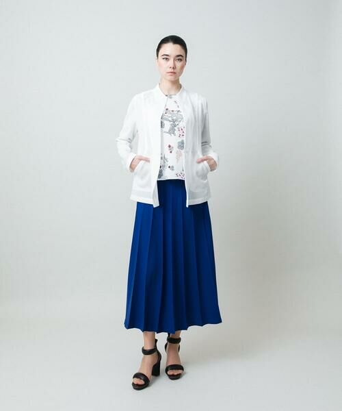 HIROKO KOSHINO / ヒロココシノ ノーカラージャケット | メッシュシアージャケット/日本製 | 詳細15