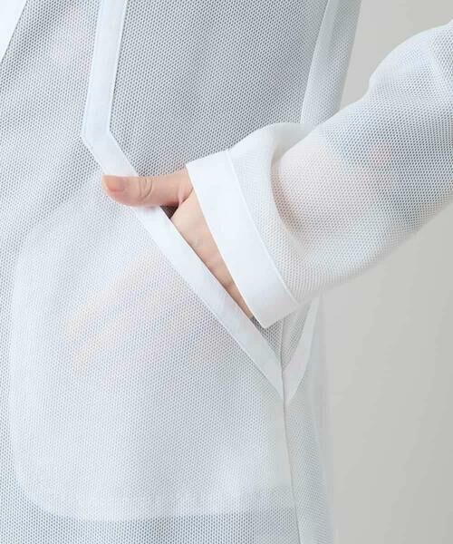 HIROKO KOSHINO / ヒロココシノ ノーカラージャケット | メッシュシアージャケット/日本製 | 詳細8