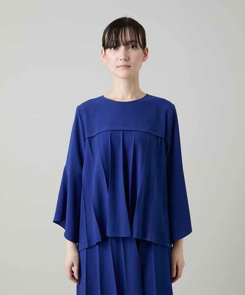 HIROKO KOSHINO / ヒロココシノ シャツ・ブラウス | 立体プリーツシルエットブラウス/洗える | 詳細1