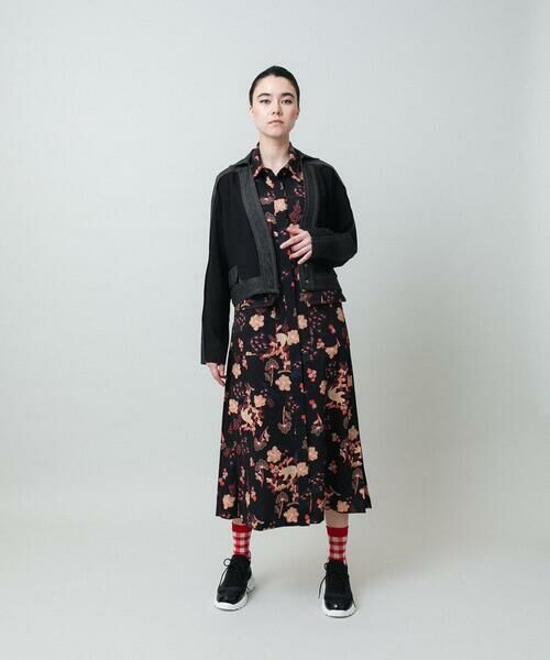 HIROKO KOSHINO / ヒロココシノ ロング・マキシ丈ワンピース | オリエンタルアニマルプリントワンピース /日本製/洗える | 詳細14