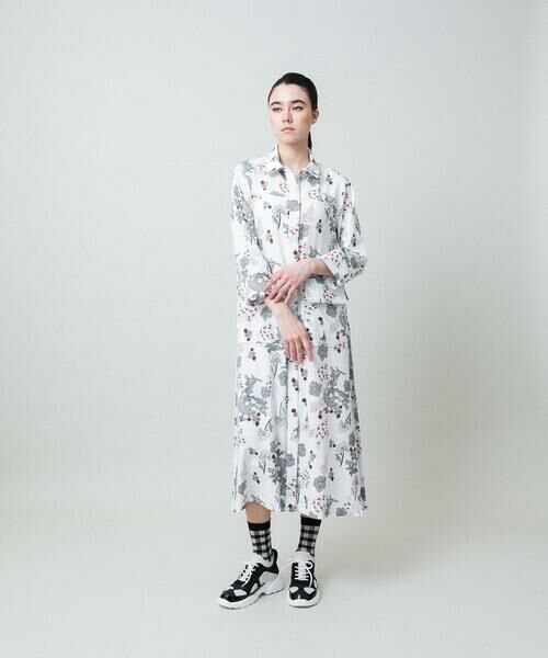 HIROKO KOSHINO / ヒロココシノ ロング・マキシ丈ワンピース | オリエンタルアニマルプリントワンピース /日本製/洗える | 詳細15