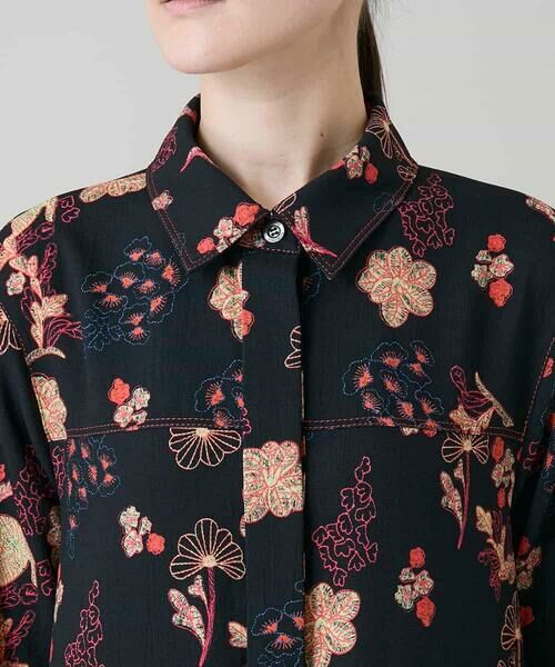 HIROKO KOSHINO / ヒロココシノ ロング・マキシ丈ワンピース | オリエンタルアニマルプリントワンピース /日本製/洗える | 詳細5