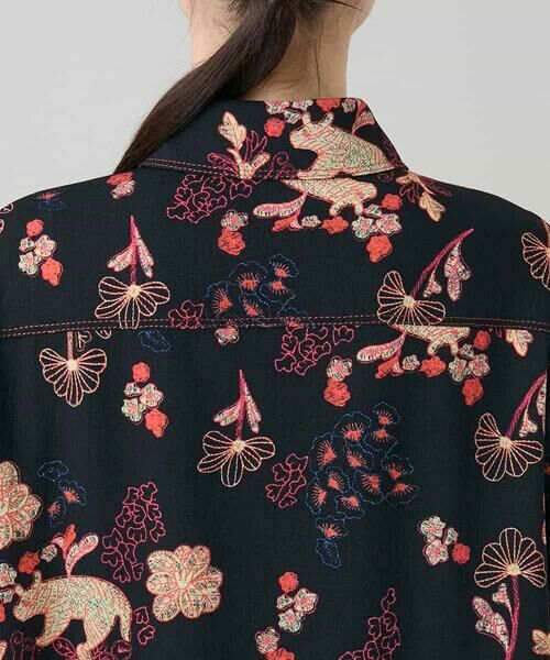 HIROKO KOSHINO / ヒロココシノ ロング・マキシ丈ワンピース | オリエンタルアニマルプリントワンピース /日本製/洗える | 詳細6