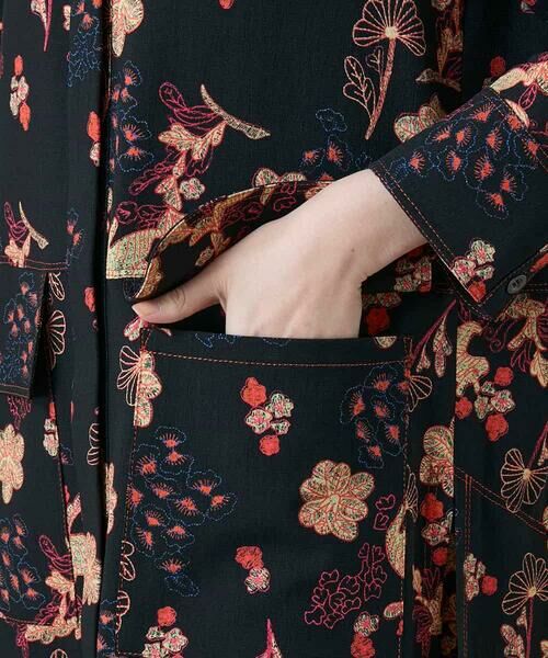 HIROKO KOSHINO / ヒロココシノ ロング・マキシ丈ワンピース | オリエンタルアニマルプリントワンピース /日本製/洗える | 詳細9