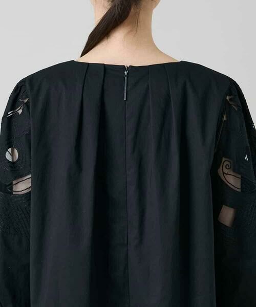 HIROKO KOSHINO / ヒロココシノ ロング・マキシ丈ワンピース | 幾何学エンブロイダリーワンピース /洗える | 詳細5