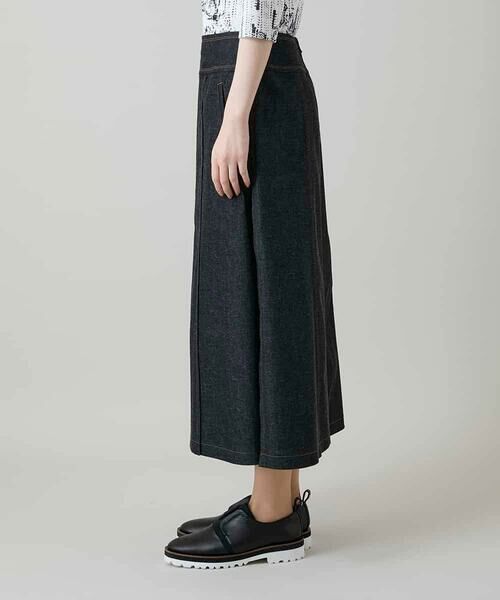 HIROKO KOSHINO / ヒロココシノ ロング・マキシ丈スカート | 異素材ドッキングAラインスカート /洗える | 詳細2