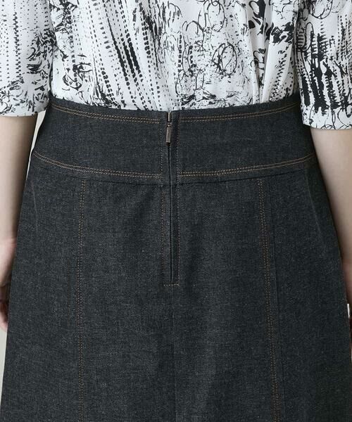 HIROKO KOSHINO / ヒロココシノ ロング・マキシ丈スカート | 異素材ドッキングAラインスカート /洗える | 詳細5