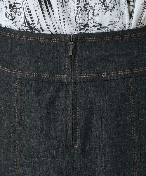 HIROKO KOSHINO / ヒロココシノ ロング・マキシ丈スカート | 異素材ドッキングAラインスカート /洗える | 詳細7