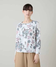 HIROKO KOSHINO / ヒロココシノ カットソー | オリエンタルアニマルプリントカットソー/日本製/洗える