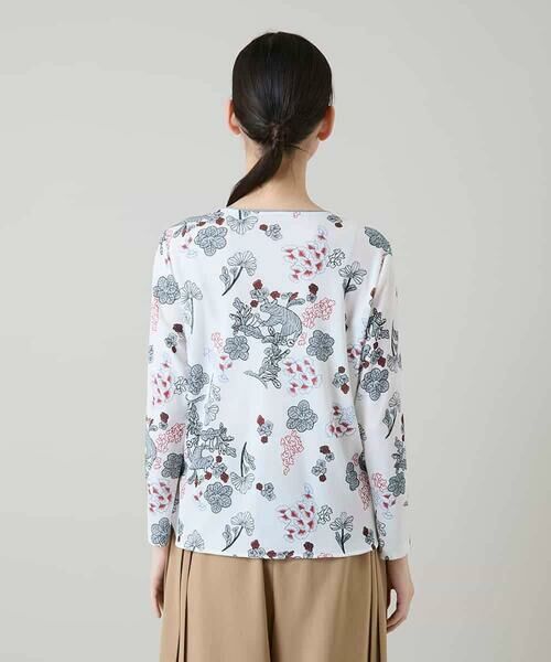 HIROKO KOSHINO / ヒロココシノ カットソー | オリエンタルアニマルプリントカットソー/日本製/洗える | 詳細3