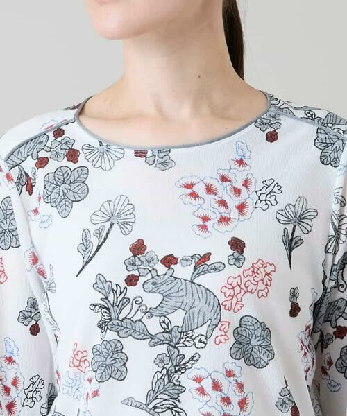 HIROKO KOSHINO / ヒロココシノ カットソー | オリエンタルアニマルプリントカットソー/日本製/洗える | 詳細4