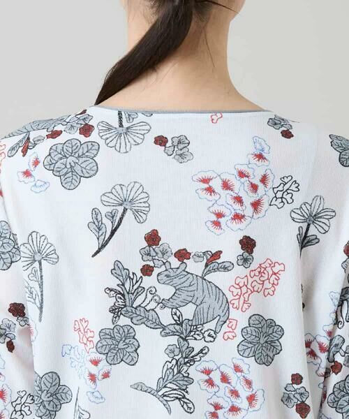 HIROKO KOSHINO / ヒロココシノ カットソー | オリエンタルアニマルプリントカットソー/日本製/洗える | 詳細5