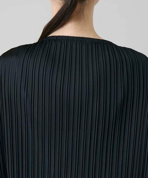 HIROKO KOSHINO / ヒロココシノ シャツ・ブラウス | ランダムプリーツテールロングブラウス /洗える | 詳細5