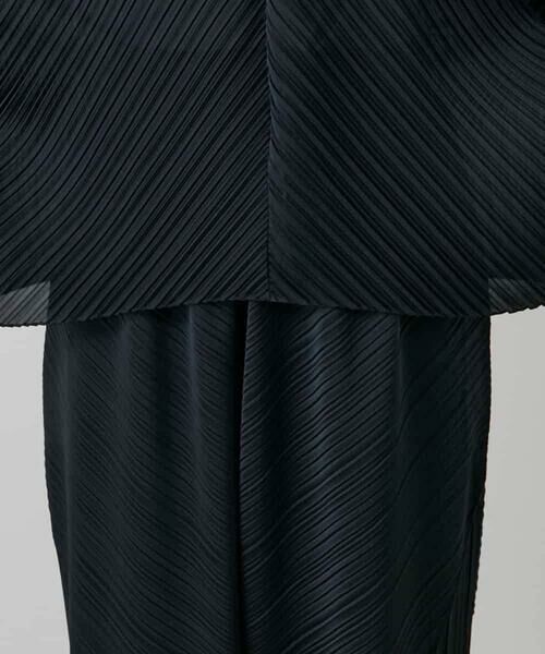 HIROKO KOSHINO / ヒロココシノ シャツ・ブラウス | ランダムプリーツテールロングブラウス /洗える | 詳細7