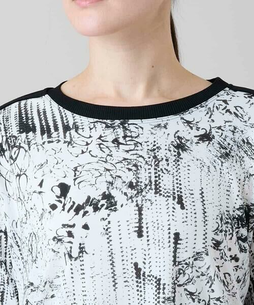 HIROKO KOSHINO / ヒロココシノ カットソー | インクペインティングテープアクセントカットソー/日本製/洗える | 詳細4