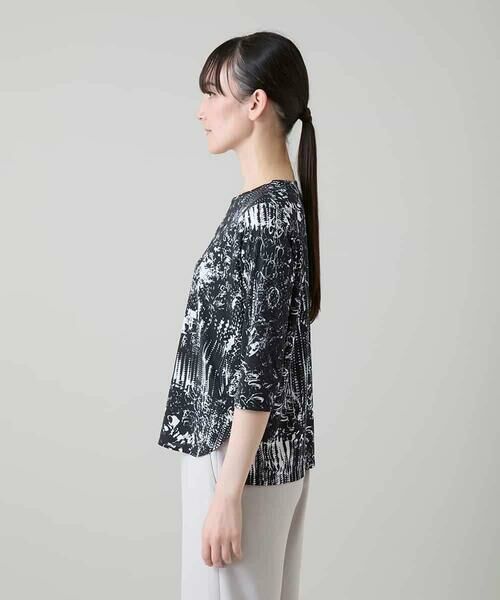 HIROKO KOSHINO / ヒロココシノ カットソー | インクペインティングカットソー/日本製/洗える | 詳細2