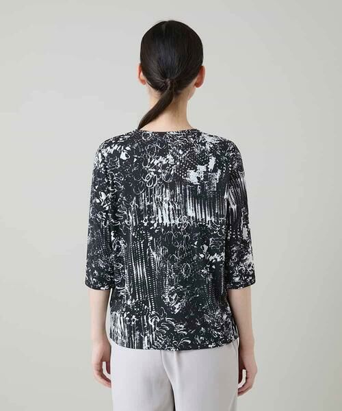 HIROKO KOSHINO / ヒロココシノ カットソー | インクペインティングカットソー/日本製/洗える | 詳細3