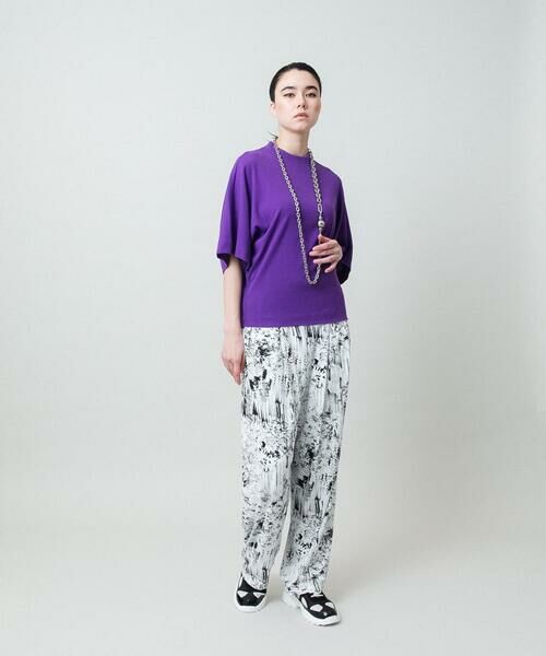 HIROKO KOSHINO / ヒロココシノ カットソー | ドルマンスリーブミニマルカットソー/日本製/洗える | 詳細12