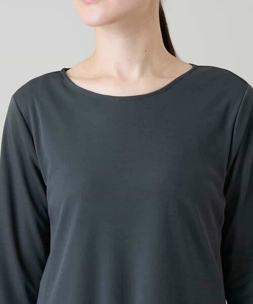 HIROKO KOSHINO / ヒロココシノ チュニック | アシンメトリーチュールヘムデザインチュニック/日本製/洗える | 詳細4