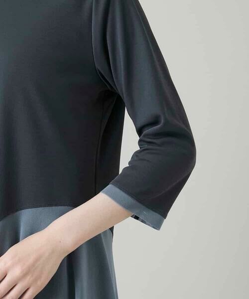 HIROKO KOSHINO / ヒロココシノ チュニック | アシンメトリーチュールヘムデザインチュニック/日本製/洗える | 詳細6