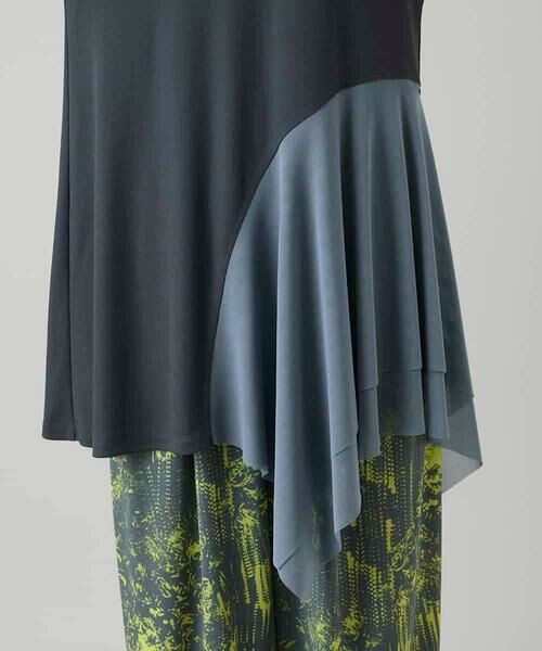 HIROKO KOSHINO / ヒロココシノ チュニック | アシンメトリーチュールヘムデザインチュニック/日本製/洗える | 詳細7