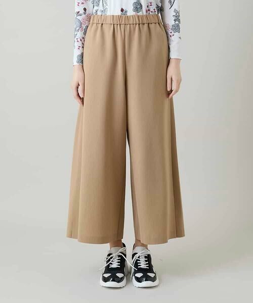 HIROKO KOSHINO / ヒロココシノ チノ・ワークパンツ | サイドプリーツイージーパンツ/洗える | 詳細1