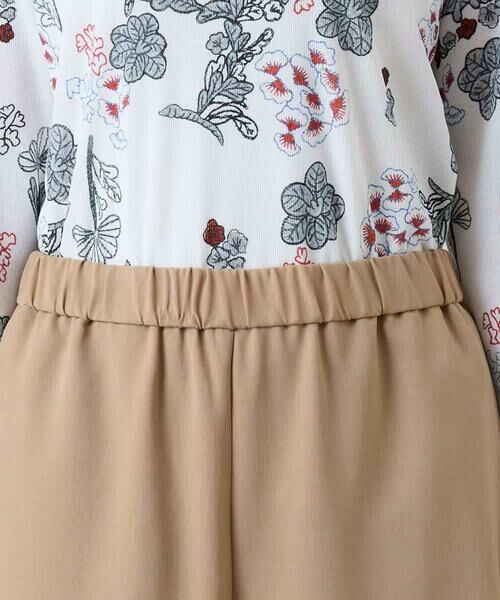 HIROKO KOSHINO / ヒロココシノ チノ・ワークパンツ | サイドプリーツイージーパンツ/洗える | 詳細4