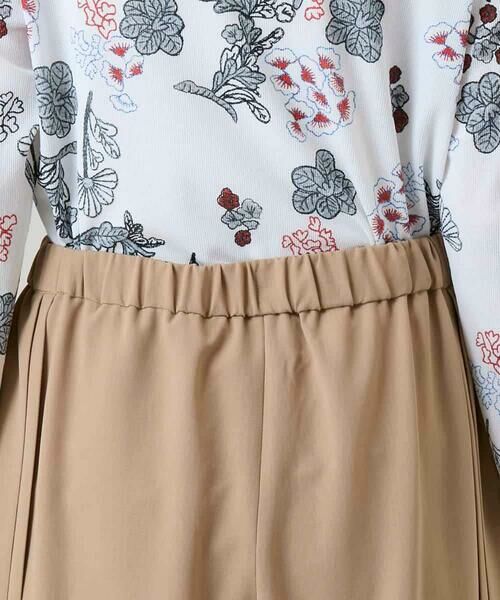 HIROKO KOSHINO / ヒロココシノ チノ・ワークパンツ | サイドプリーツイージーパンツ/洗える | 詳細5