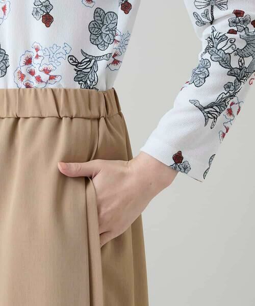 HIROKO KOSHINO / ヒロココシノ チノ・ワークパンツ | サイドプリーツイージーパンツ/洗える | 詳細6