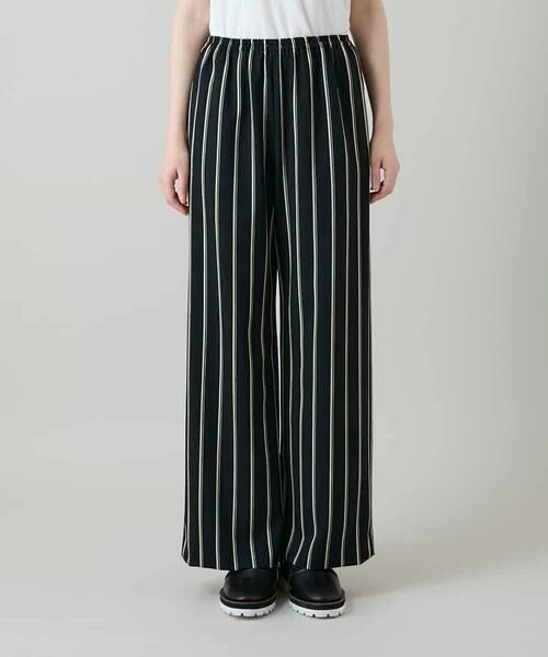 HIROKO KOSHINO / ヒロココシノ チノ・ワークパンツ | ストライプワイドイージーパンツ /日本製/洗える | 詳細1