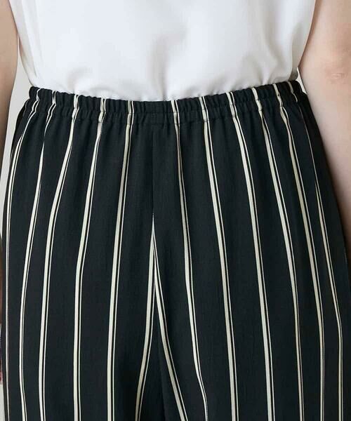 HIROKO KOSHINO / ヒロココシノ チノ・ワークパンツ | ストライプワイドイージーパンツ /日本製/洗える | 詳細5