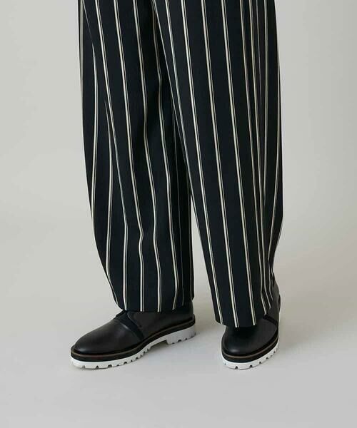 HIROKO KOSHINO / ヒロココシノ チノ・ワークパンツ | ストライプワイドイージーパンツ /日本製/洗える | 詳細7