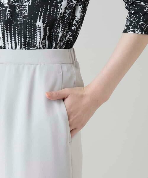 HIROKO KOSHINO / ヒロココシノ ショート・ハーフ・半端丈パンツ | サテンジョーゼットアンクルパンツ/日本製/洗える | 詳細6