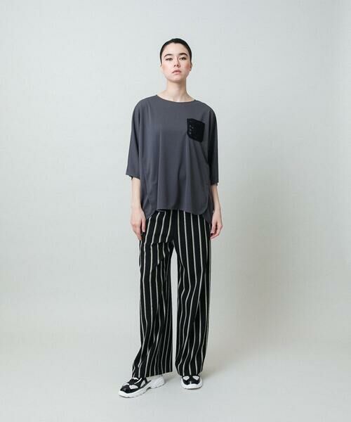 HIROKO KOSHINO / ヒロココシノ カットソー | 刺繍ポケットデザインカットソー/日本製/洗える | 詳細11