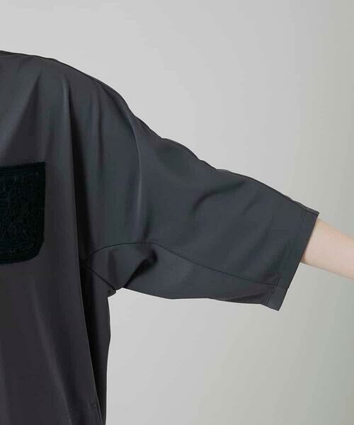 HIROKO KOSHINO / ヒロココシノ カットソー | 刺繍ポケットデザインカットソー/日本製/洗える | 詳細6