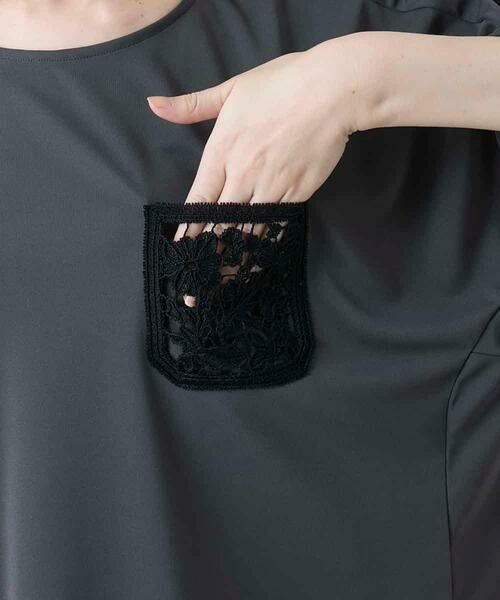 HIROKO KOSHINO / ヒロココシノ カットソー | 刺繍ポケットデザインカットソー/日本製/洗える | 詳細7