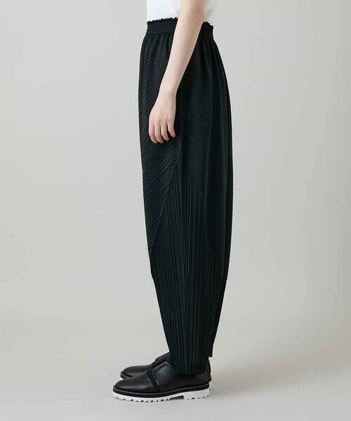 HIROKO KOSHINO / ヒロココシノ チノ・ワークパンツ | ランダムプリーツシルエットパンツ/洗える | 詳細2